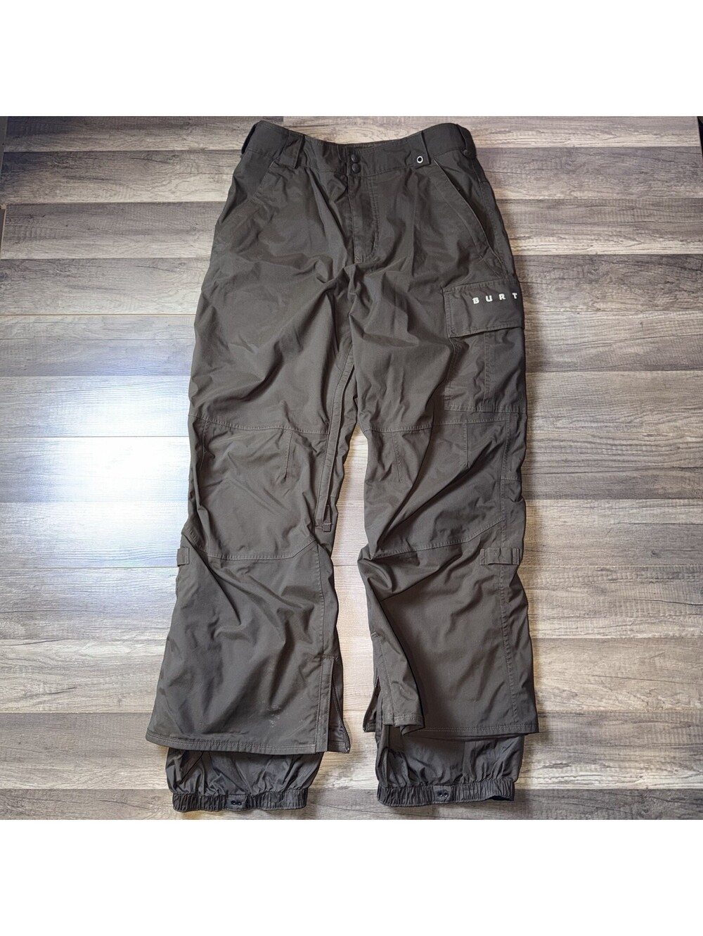 Burton Dryride Poachers Pants Mens Small Brown Snowboarding Ski Cargo Pants